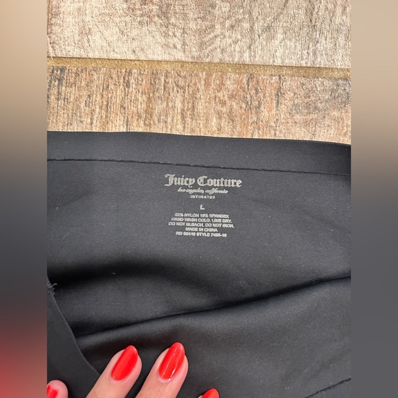 Juicy Couture Bike Shorts Black Women’s Size Large - Picture 2 of 6